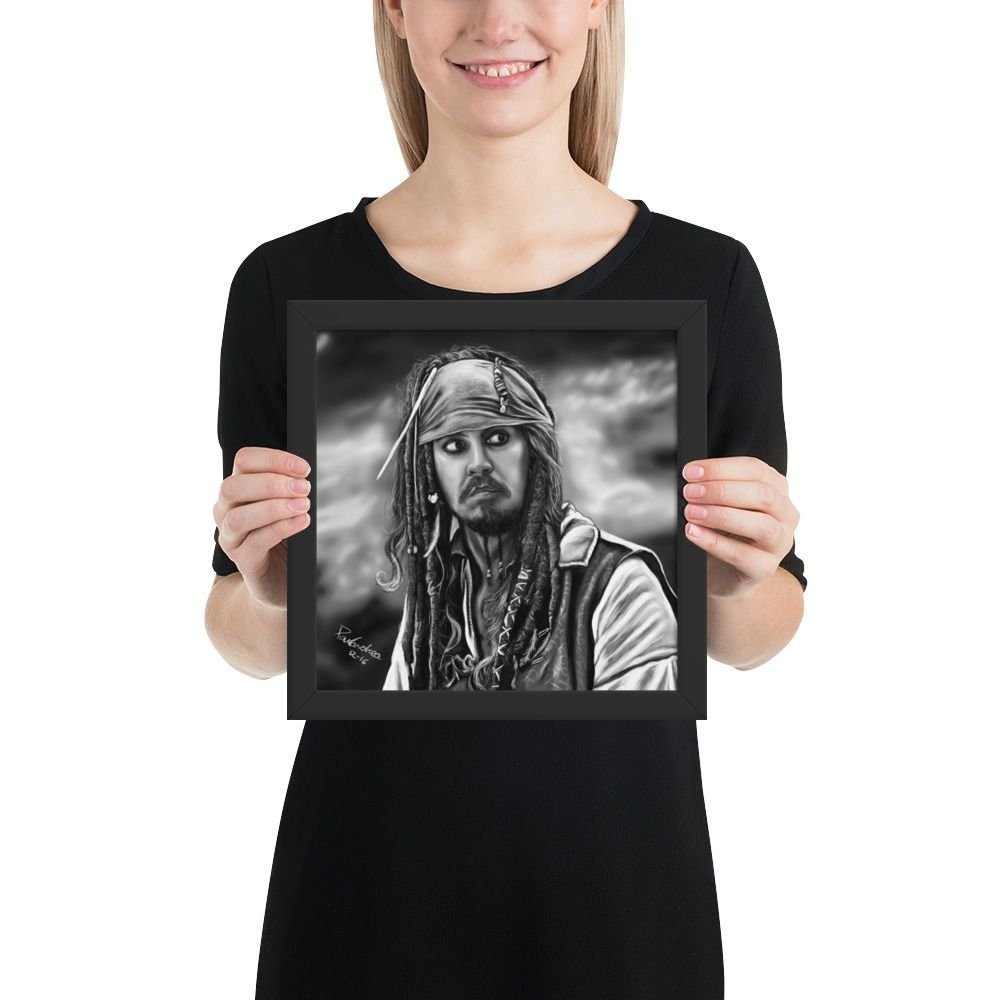 Framed poster Scared Jack Sparrow - Image 2