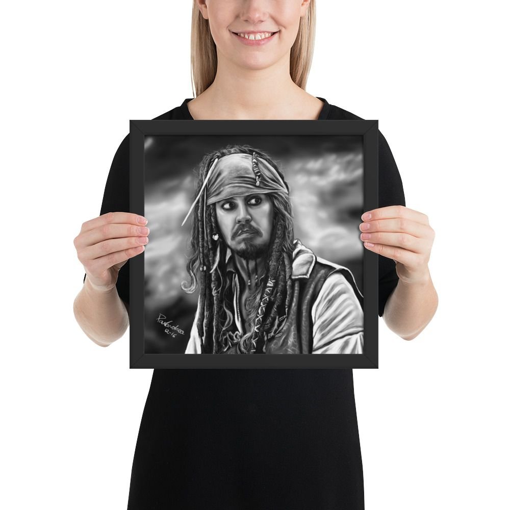 Framed poster Scared Jack Sparrow - Image 3