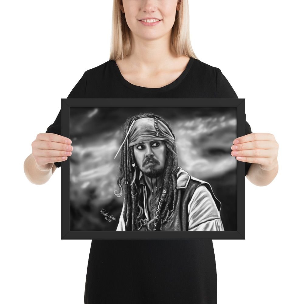 Framed poster Scared Jack Sparrow - Image 4