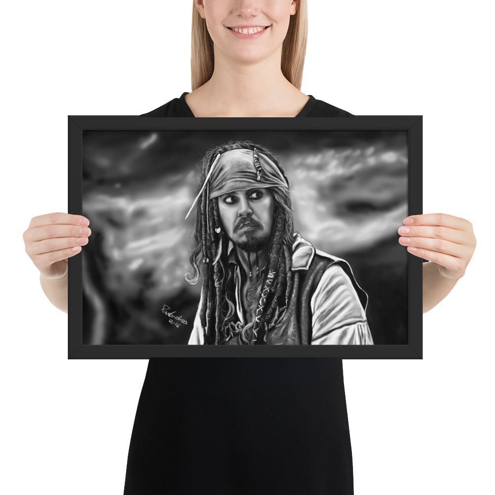 Framed poster Scared Jack Sparrow - Image 5