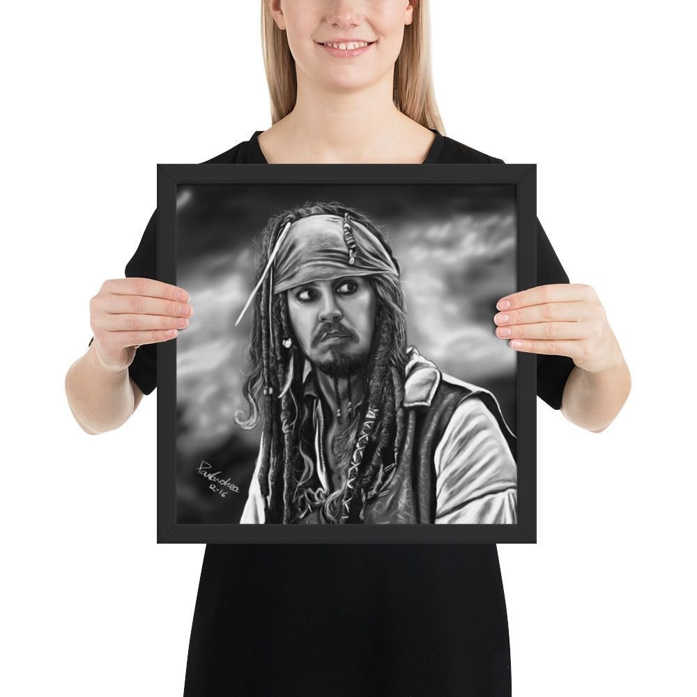 Framed poster Scared Jack Sparrow - Image 6