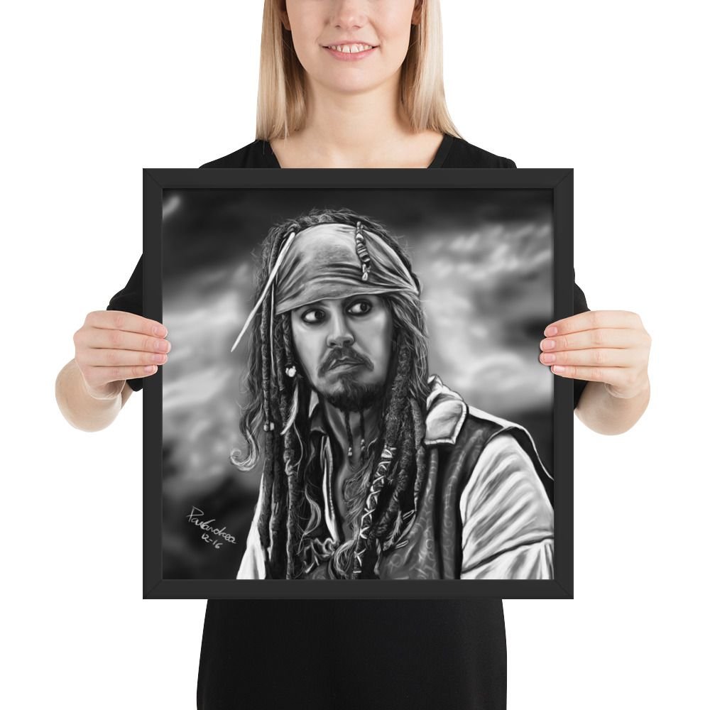Framed poster Scared Jack Sparrow - Image 7