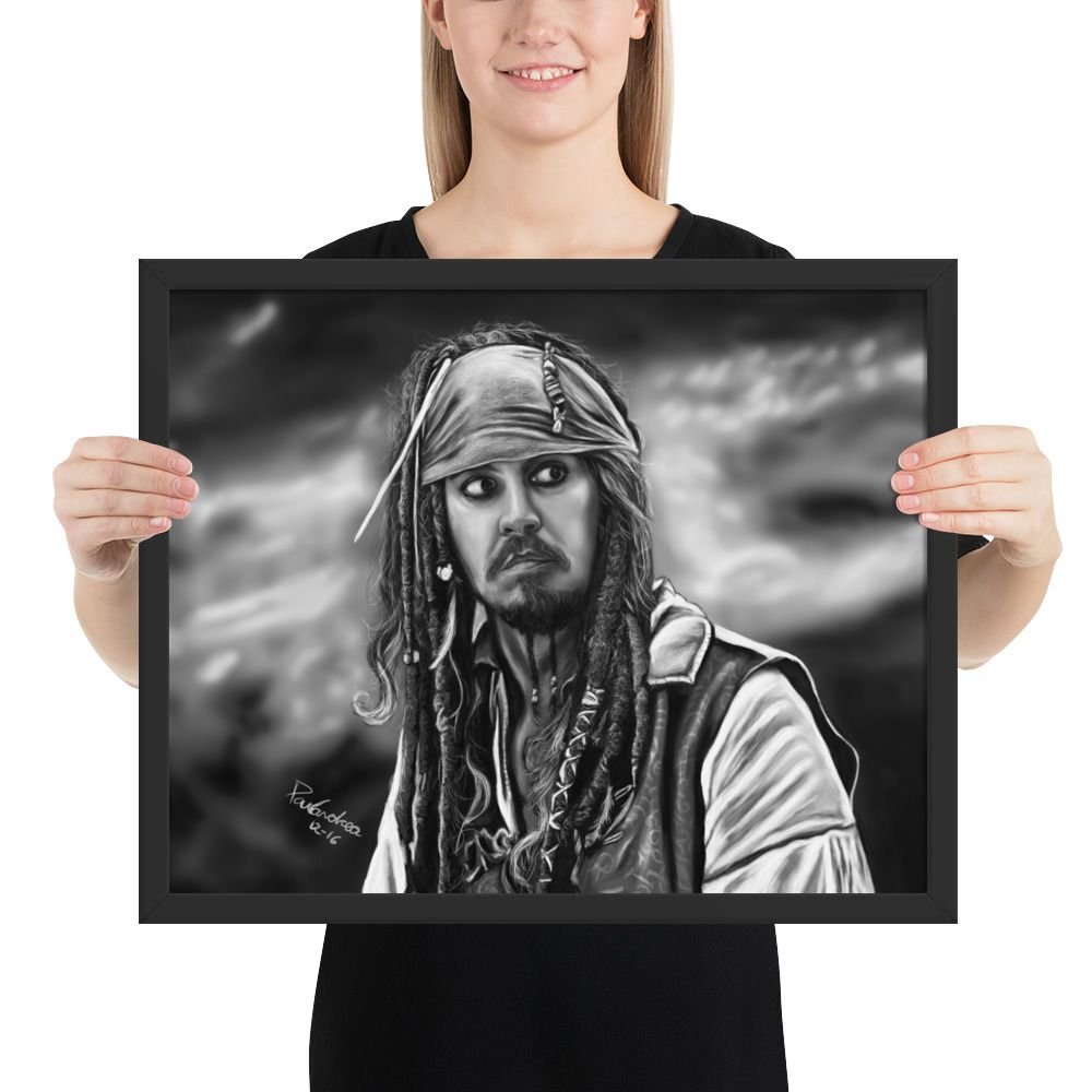 Framed poster Scared Jack Sparrow - Image 8