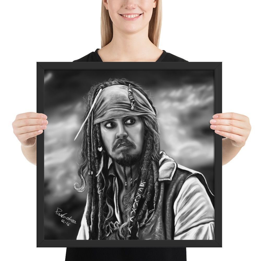 Framed poster Scared Jack Sparrow - Image 9
