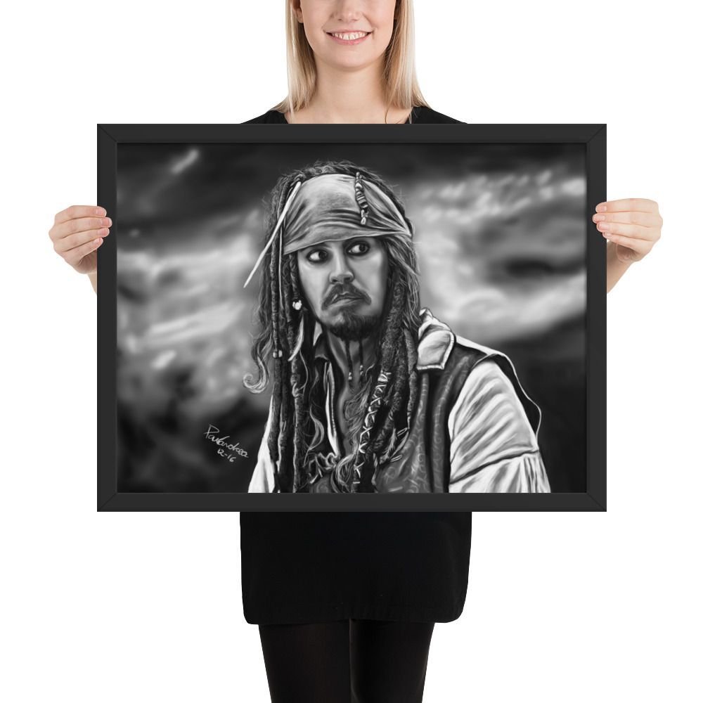 Framed poster Scared Jack Sparrow - Image 10