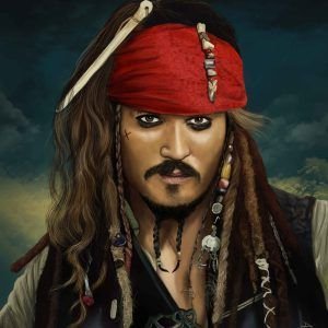 Jack Sparrow Illustration Framed Poster