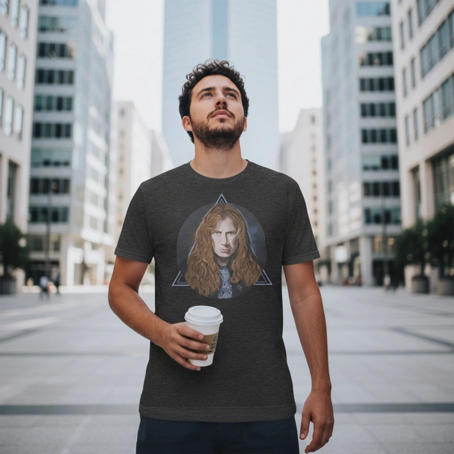 Dave Mustaine Illustrated Unisex T-shirt - Image 2