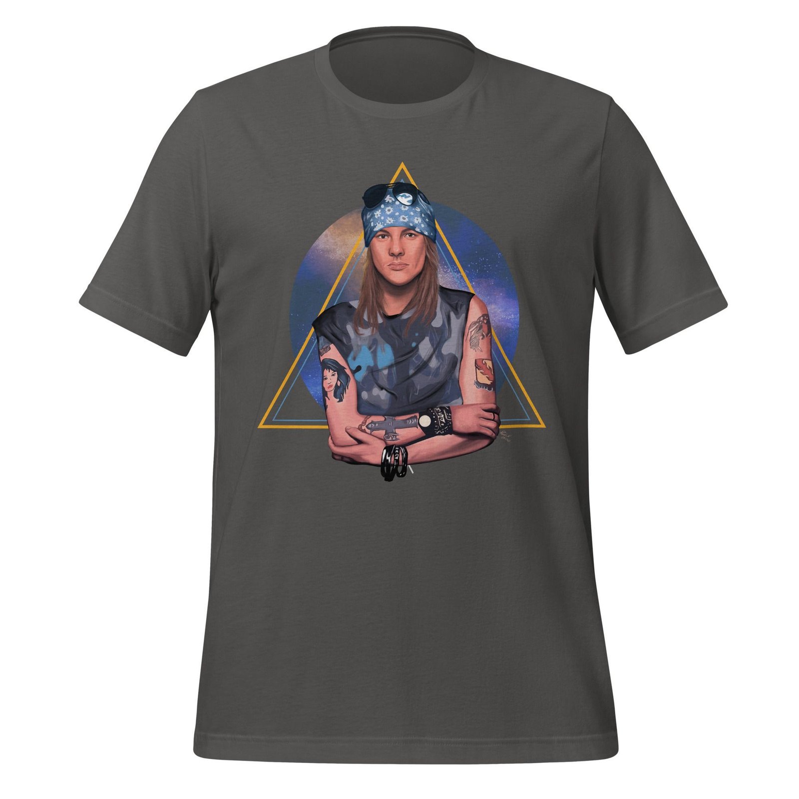 Axl Rose Illustrated Unisex T-Shirt - Imagen 9