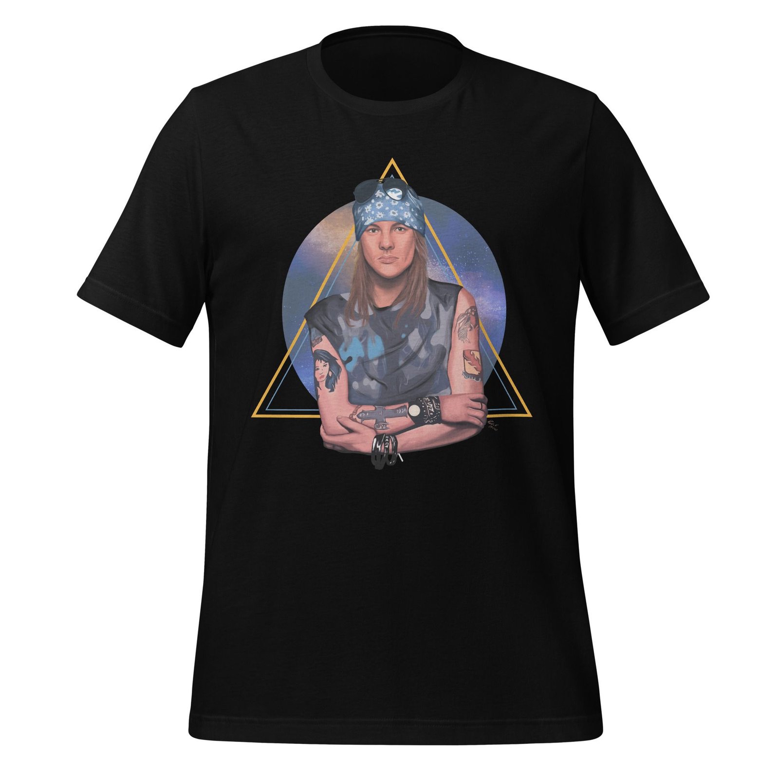 Axl Rose Illustrated Unisex T-Shirt - Imagen 5